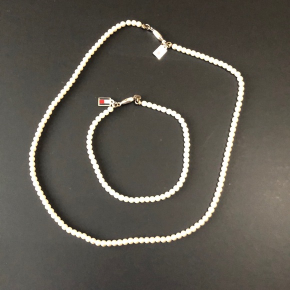 Tommy Hilfiger Faux Pearl Necklace 